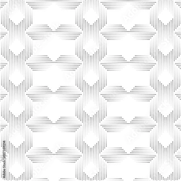 Fototapeta Seamless 3D geometric cube pattern background for modern abstract design