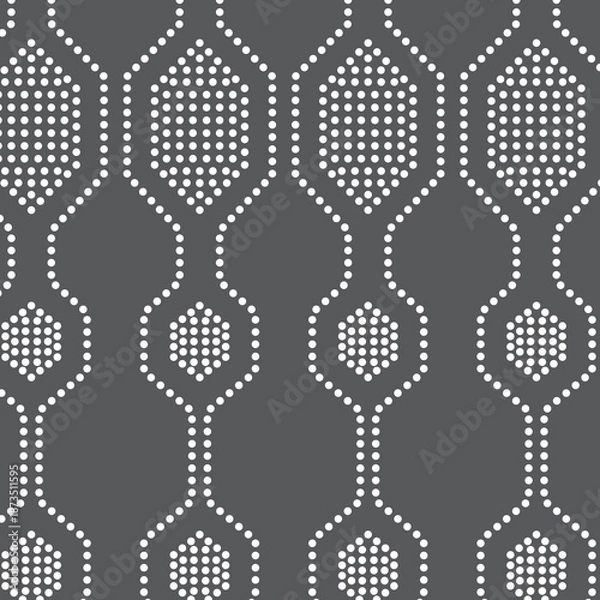 Fototapeta Seamless 3D geometric cube pattern background for modern abstract design