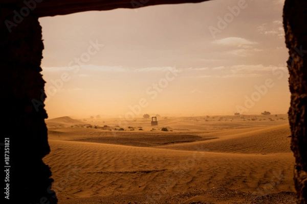 Fototapeta Sandsturm marokko