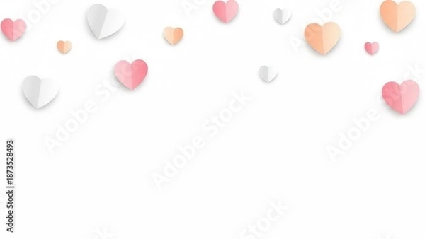 Obraz Abstract pink and white bokeh light effect background