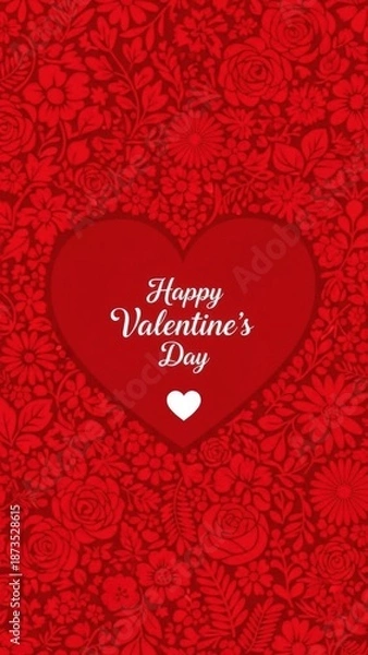 Obraz Nested pink hearts on light pink background