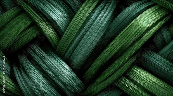 Obraz Abstract Green Geometric Pattern Design