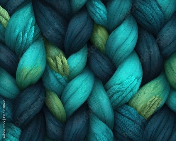 Obraz Abstract Colorful Intertwined Braided Pattern Design