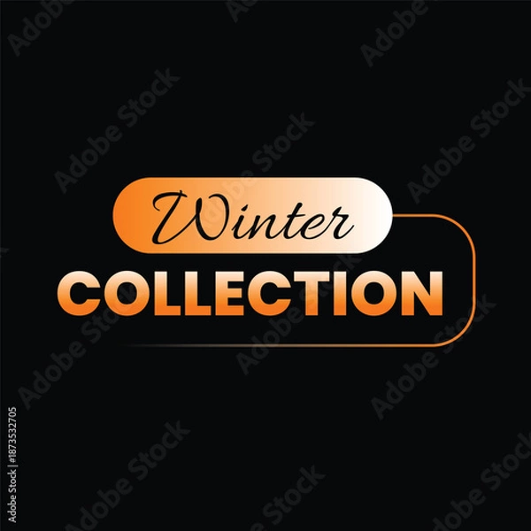 Obraz Winter collection label