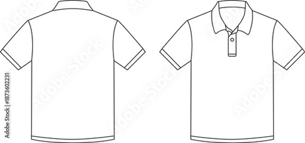 Obraz ポロシャツ　白　半袖　襟開き