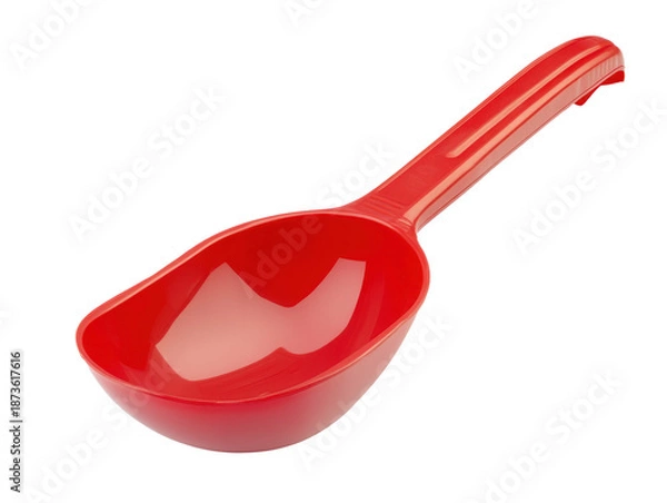 Obraz Red Plastic Kitchen Scoop Isolated