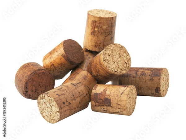 Obraz Natural Wine Corks Isolated