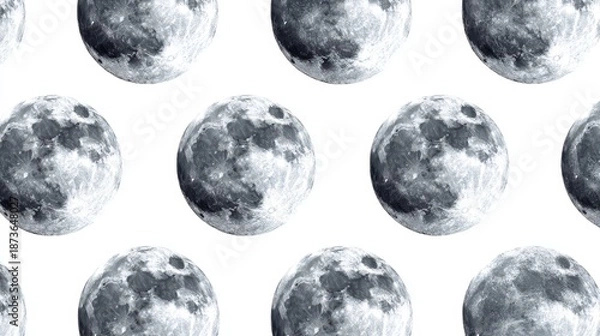 Obraz a seamless pattern of moon