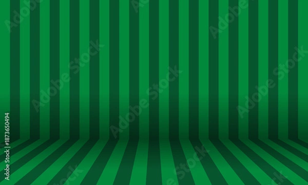 Obraz green striped studio backdrop, empty content background