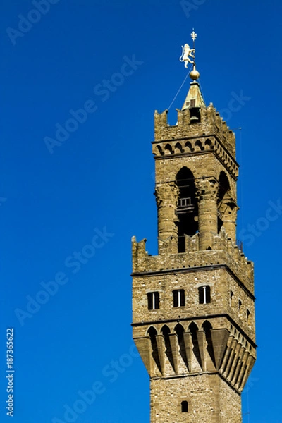 Fototapeta Tower of Palazzo Vecchio in Florence