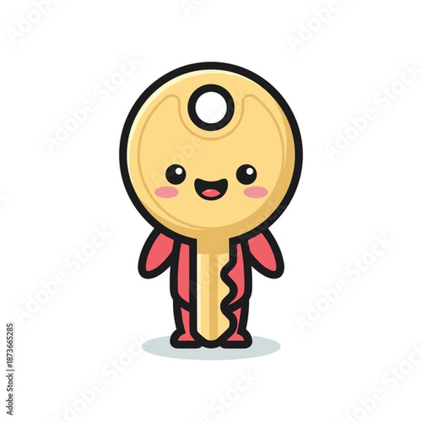 Obraz Cartoon Key Character Illustration