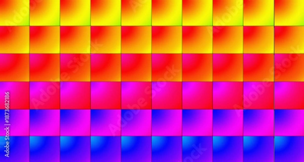 Obraz Abstract Multicolor Tile Gradient with Grainy Noise Texture Background