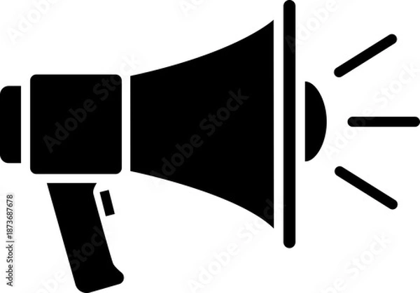 Obraz Megaphone vector illustration