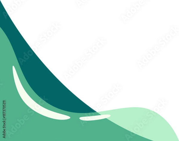 Obraz Abstract Wave Corner Shape