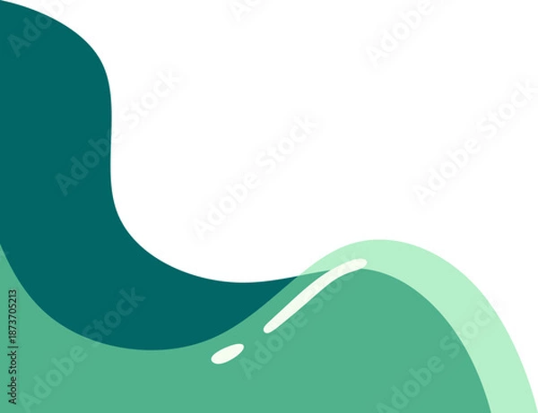 Obraz Abstract Wave Corner Shape