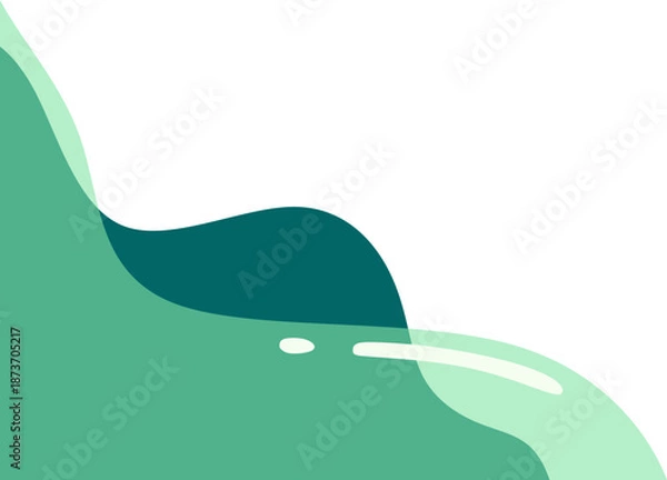 Obraz Abstract Wave Corner Shape