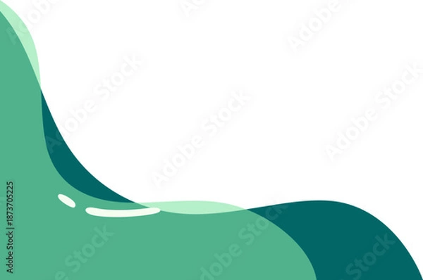 Obraz Abstract Wave Corner Shape