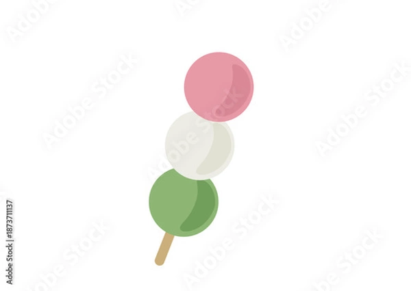 Obraz 美味しそうな三色団子