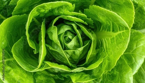 Obraz Romaine Lettuce Closeup.