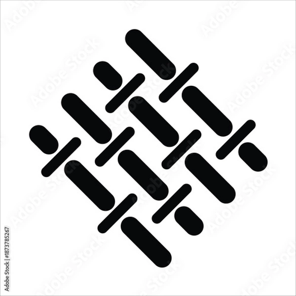 Fototapeta fabric icons. simple solid vector illustration