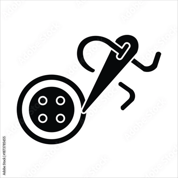 Fototapeta button icons. simple solid vector illustration