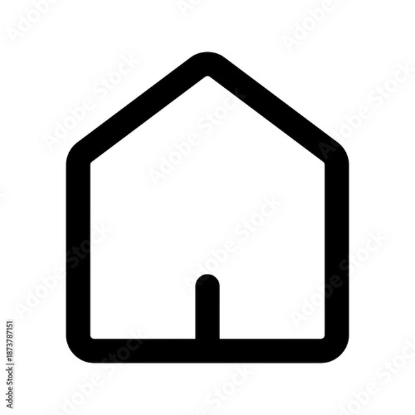 Obraz home button line icon