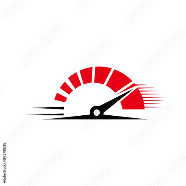 Obraz Dynamic speedometer logo