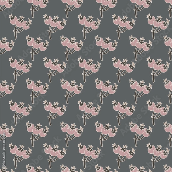 Obraz Vintage Blush Berry Botanical Pattern