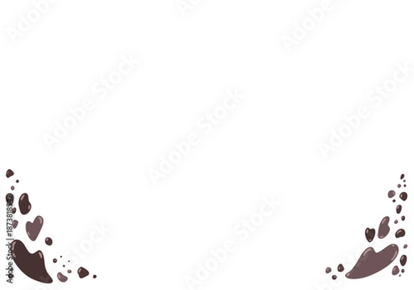 Obraz チョコレートのようなハートのフレーム