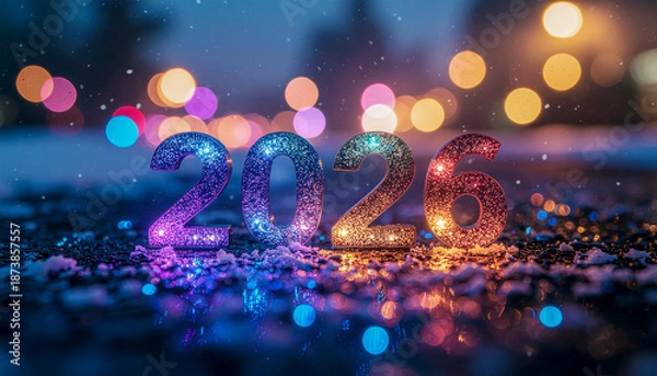 Obraz 2026 new year festive