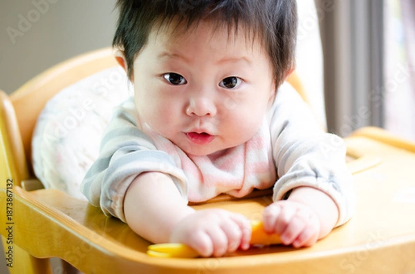 Obraz カメラ目線の赤ちゃん