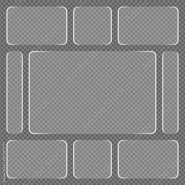 Obraz Transparent Frame Collection for Design and Layout Templates