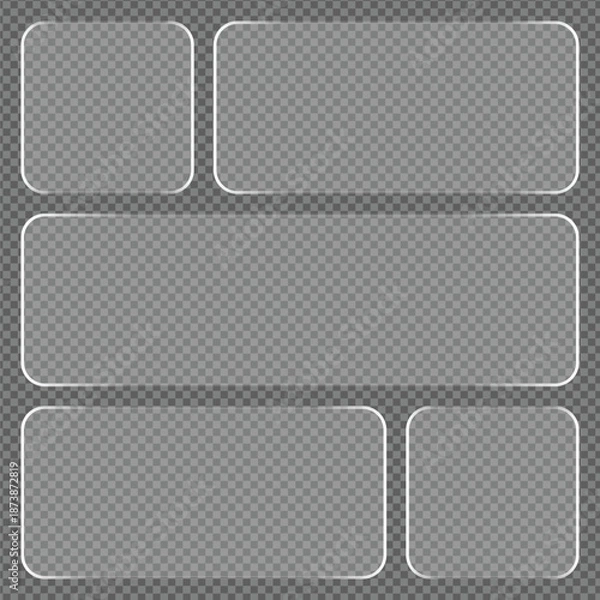 Obraz Transparent Frame Collection for Design and Layout Templates