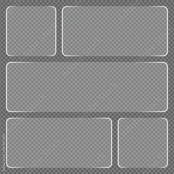 Obraz Transparent Frame Collection for Design and Layout Templates