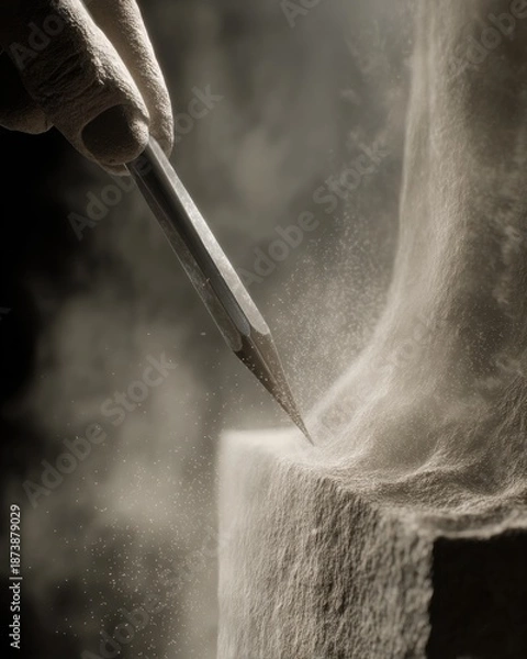 Fototapeta a sharp tool for sharpening stone