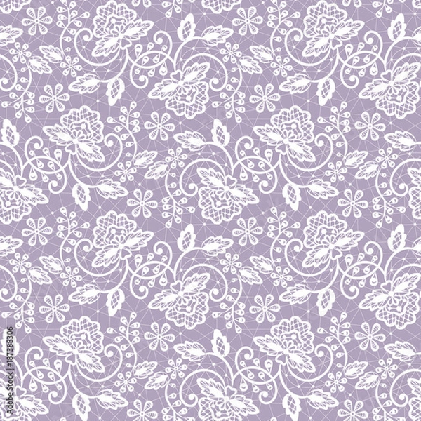 Obraz Seamless white lace