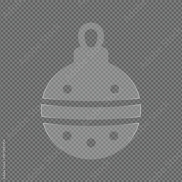 Obraz Transparent Ladybug Illustration on Transparent Background