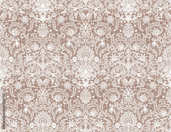 Obraz Seamless white lace
