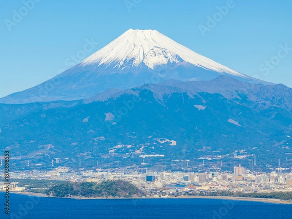 Obraz 駿河湾から見る富士山（静岡県富士市）