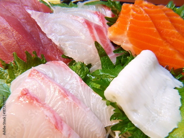 Obraz お刺身盛り合わせ