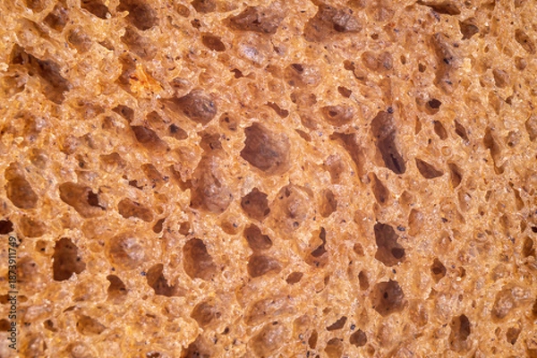 Fototapeta Malt bread texture, template, background