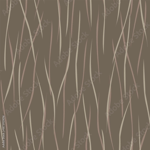 Obraz Abstract Brown hair seamless pattern design