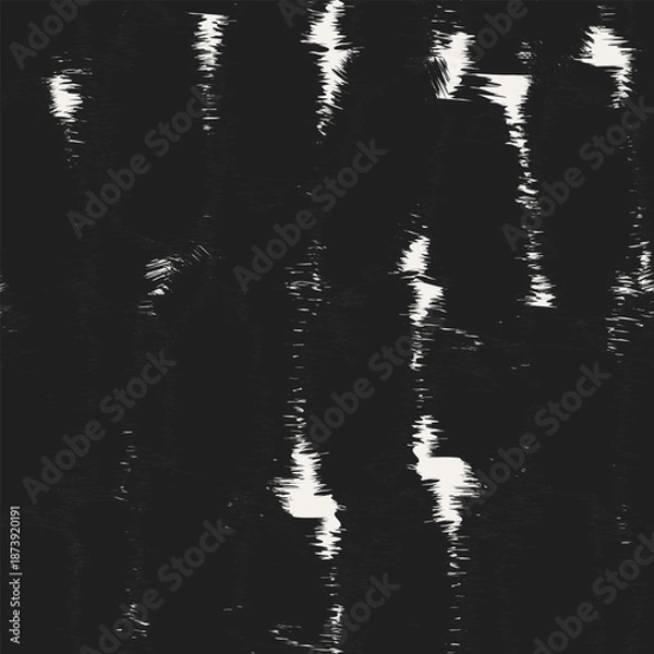 Obraz Monochrome Abstract Brush Strokes Seamless Pattern Design