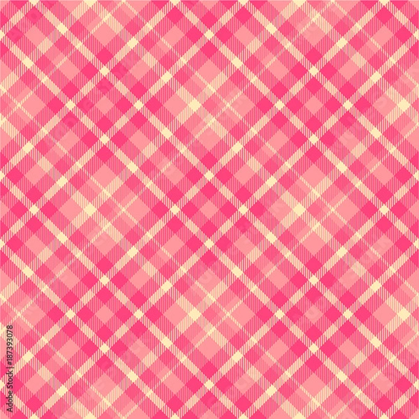 Fototapeta Seamless tartan vector pattern