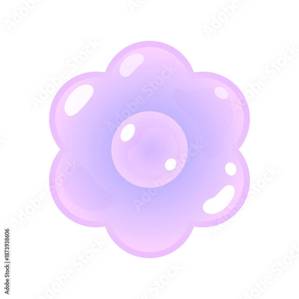 Obraz ぷっくり光沢グラデーションフラワージェム⭐︎PNG