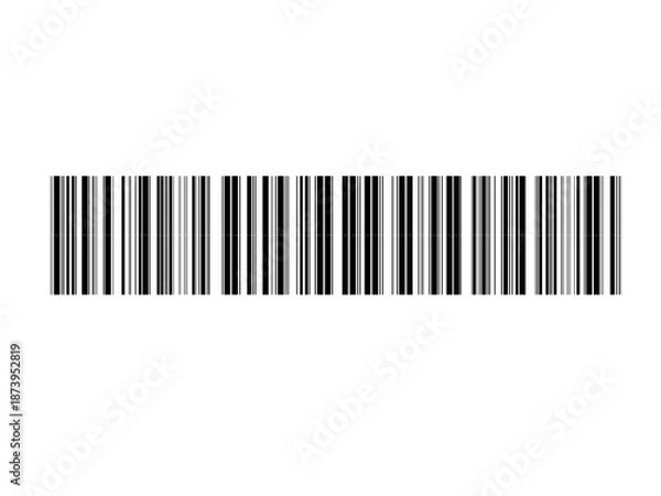 Obraz Barcode icon on white background