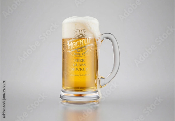 Obraz Frothy Beer Mug Bar Scene