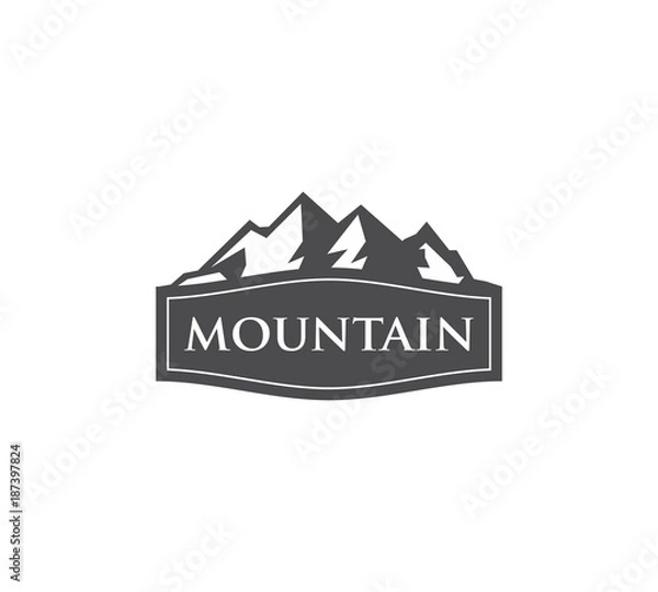 Obraz mountain logo vector