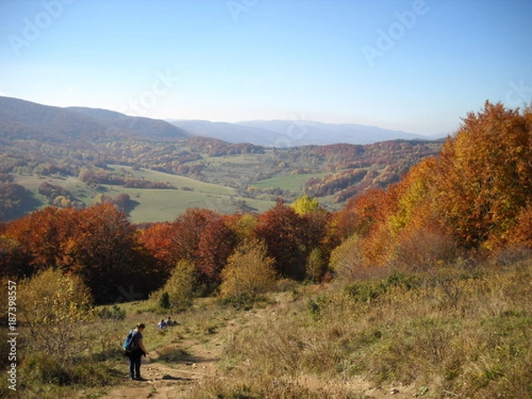 Obraz Bieszczady jesienny krajobraz