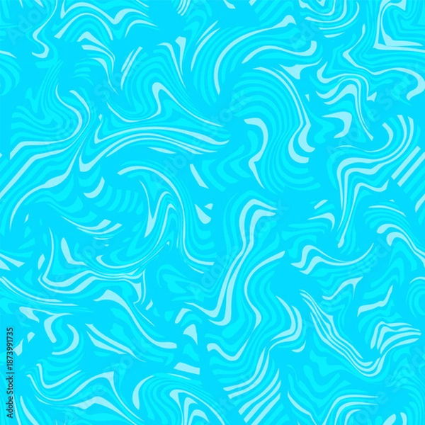 Obraz Sky Blue Fluid Texture Seamless pattern
